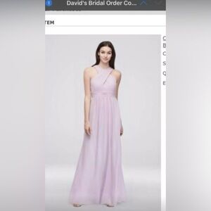 Davids Bridal Bridesmaid Dress Purple Size 4